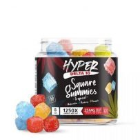 Tropical Hyper Delta-10 Square Gummies – 1250X